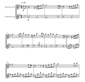 爱的礼赞 单簧管二重奏 华彩版官方原版 总谱+分谱  有试听  自动发货-云音圈