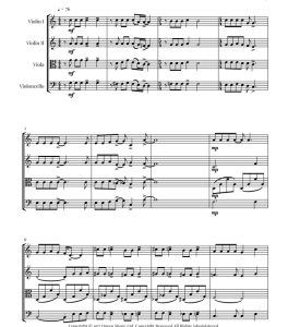 波西米亚狂想曲 弦乐四重奏 官方原版 总谱+分谱  有试听  自动发货-云音圈