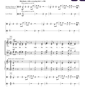 商品为SATB 四声部合唱线谱 Amani (Peace) 施耐德官方原版  混声合唱谱  有试听 自动发货-云音圈