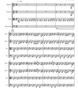 He's A Pirate 弦乐四重奏 阿拉亚官方原版 总谱+分谱 有试听 自动发货-云音圈