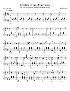 Rosalina in the Observatory  手风琴独奏谱  有试听  自动发货-云音圈