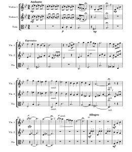 哈尔的移动城堡 双小提琴中提琴 米格尔官方原版 总谱+分谱  有试听  自动发货-云音圈