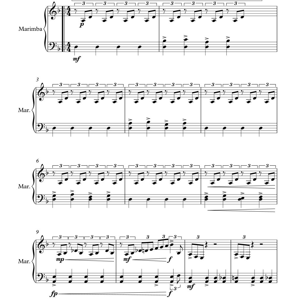 征服 马林巴独奏 海登官方原版  有试听  自动发货