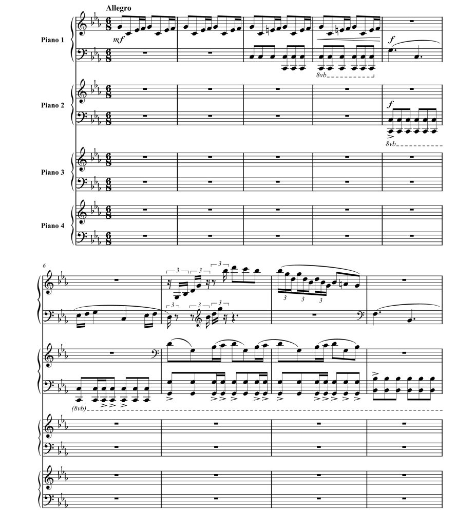 权力的游戏 四架钢琴重奏  纸质版  有试听-云音圈