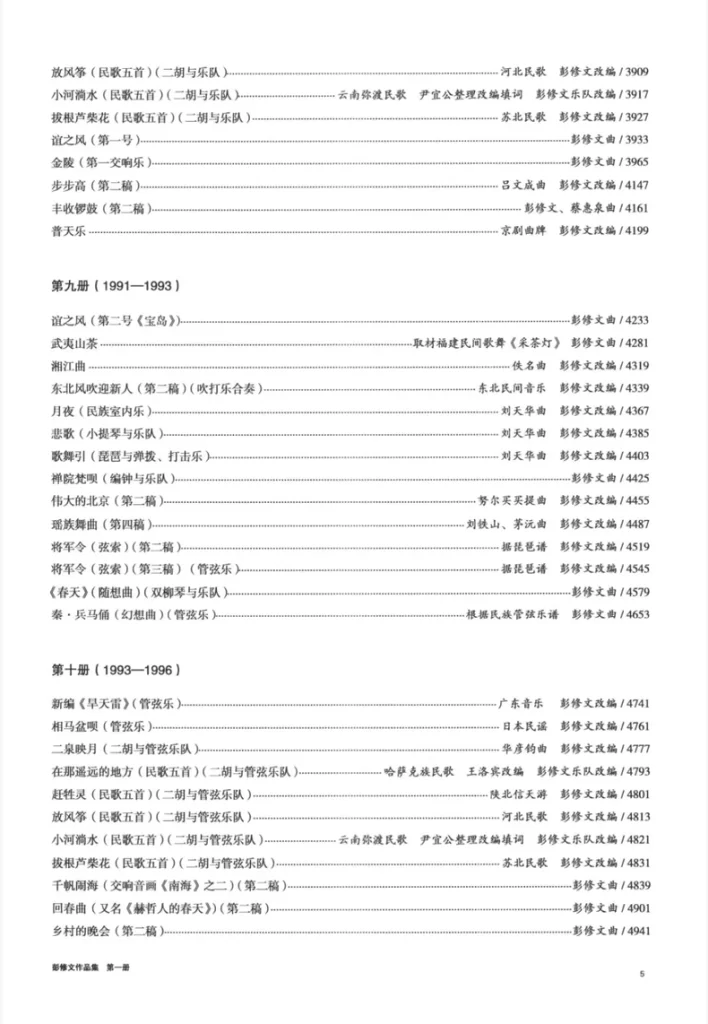 图片[3]-彭修文作品集（1-10册）民族管弦乐总谱