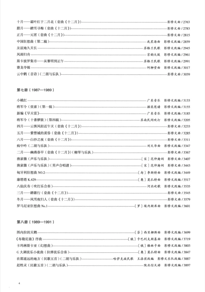 图片[4]-彭修文作品集（1-10册）民族管弦乐总谱