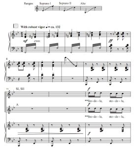 商品为SSA 三声部合唱线谱 Stodola Pumpa 童声女声合唱线谱 韦斯顿版 有试听 自动发货-云音圈