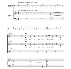 商品为SAB 三声部合唱线谱 Tidings Of Comfort And Joy 施耐德官方原版 混声合唱谱 有试听 自动发货-云音圈