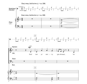 商品为SATB 四声部合唱线谱 Tidings Of Comfort And Joy 施耐德官方原版 混声合唱谱 有试听 自动发货-云音圈