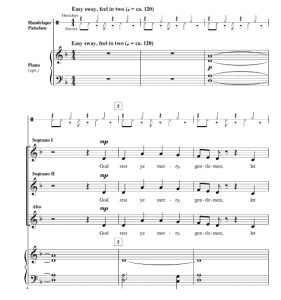 商品为SSA 三声部合唱线谱 Tidings Of Comfort And Joy 施耐德官方原版 童声女声合唱谱 有试听 自动发货-云音圈