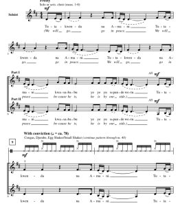 商品为二声部合唱线谱 Tutakwenda 非洲风格 洛佩斯版 二声部无伴奏合唱谱 有试听 自动发货-云音圈