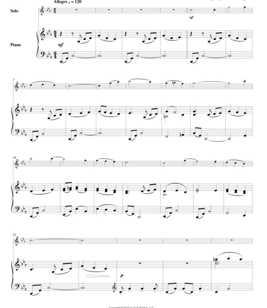 斯卡布罗集市 Scarborough Fair 长笛钢琴 带伴奏音频  有试听  自动发货