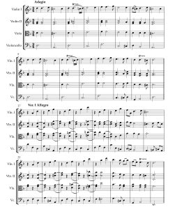 福利亚舞曲 弦乐四重奏 佩伯尔官方原版 总谱+分谱  有试听  自动发货-云音圈