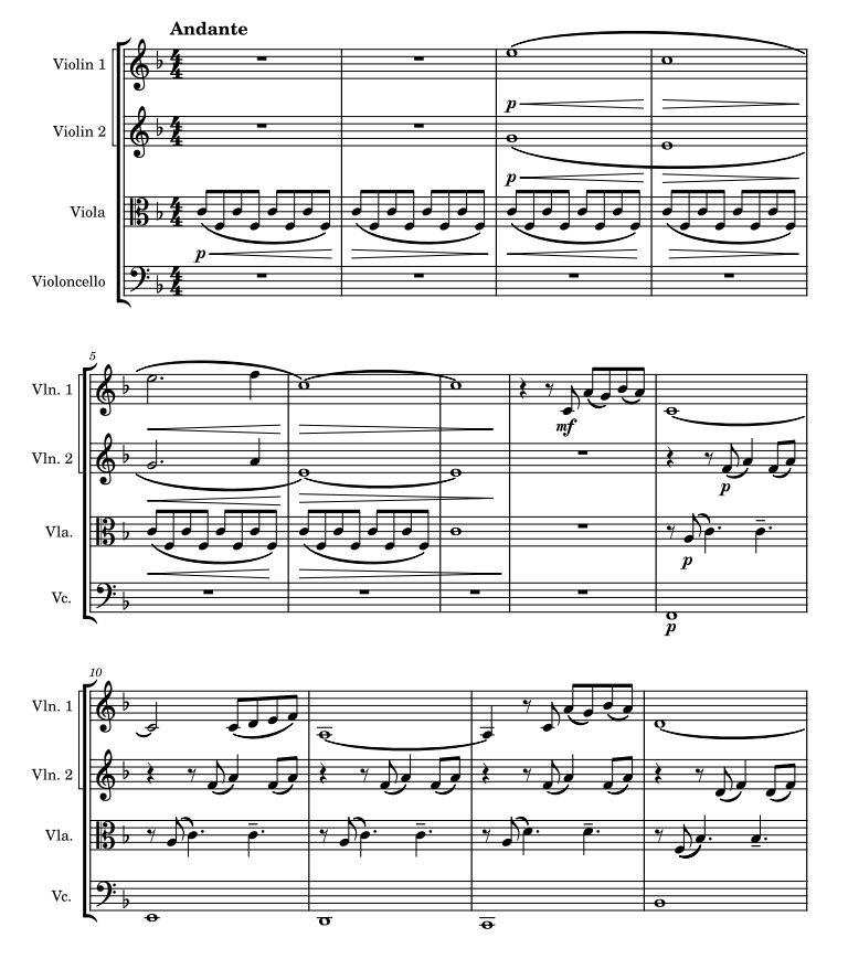 下雨的时候 弦乐四重奏 纳撒尼尔官方原版 总谱+分谱 有试听 自动发货