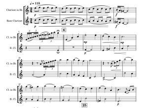 人生的旋转木马 Merry Go Round of Life 单簧管二重奏 劳拉官方原版 总谱 有试听 自动发货-云音圈