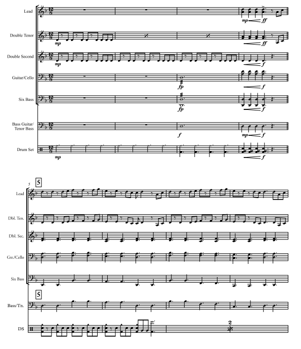 加勒比海盗 He's A Pirate 打击乐七重奏 雷利官方原版 总谱+分谱 有试听 自动发货