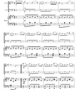 博凯里尼小步舞曲 小提琴大提琴钢琴 克兰茨官方原版 总谱+分谱  有试听  自动发货-云音圈