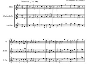 友谊地久天长 长笛单簧管萨克斯 格罗夫斯官方原版 总谱 有试听 自动发货-云音圈