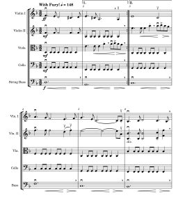 征服天堂  弦乐五重奏 斯特利亚诺斯官方原版 总谱+分谱  有试听  自动发货-云音圈