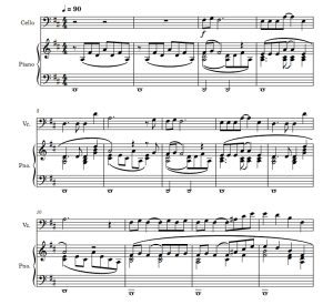 歌剧魅影插曲 think of me 大提琴钢琴 带伴奏音频 总分谱  有试听 自动发货-云音圈