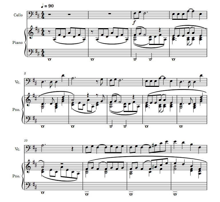 歌剧魅影插曲 think of me 大提琴钢琴 带伴奏音频 总分谱  有试听 自动发货