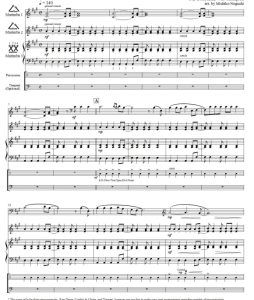 生命万岁 Viva La Vida 打击乐五重奏 野口道子官方原版 总谱+分谱 有试听 自动发货-云音圈