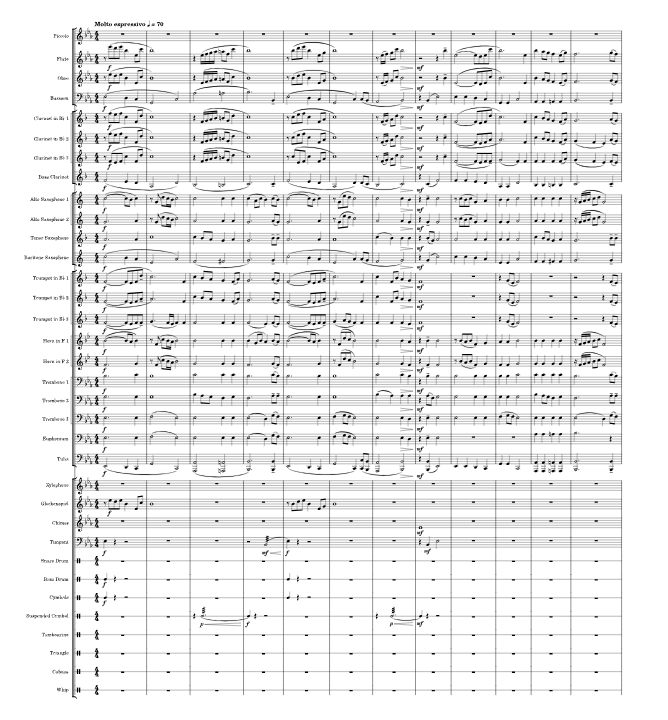 管乐与打击乐的庆典 管乐团合奏 总谱+分谱 有试听 自动发货