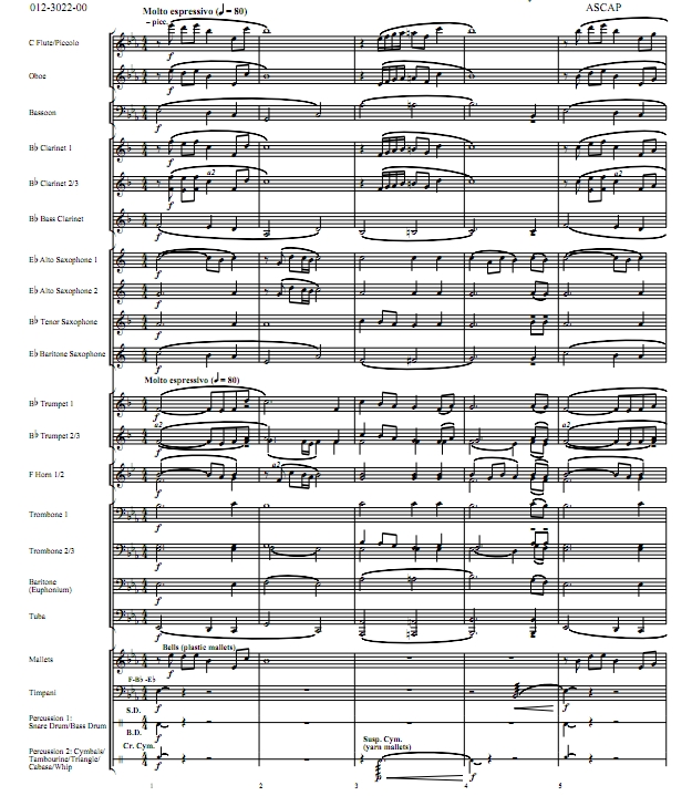 管乐与打击的庆典 3.0级 音乐会比赛管乐团 管乐合奏 总谱+分谱  有试听 自动发货