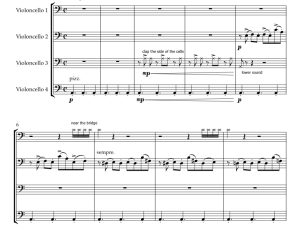 自由探戈 Libertango 大提琴四重奏 杨培诗官方原版 总谱+分谱  有试听 自动发货-云音圈