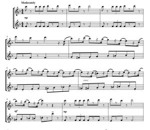 进行曲 选自《胡桃夹子》 长笛二重奏 马克官方原版 总谱  有试听  自动发货-云音圈