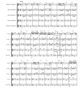 匈牙利舞曲第5号 萨克斯五重奏 费尔南德斯官方原版 总谱+分谱  有试听  自动发货-云音圈
