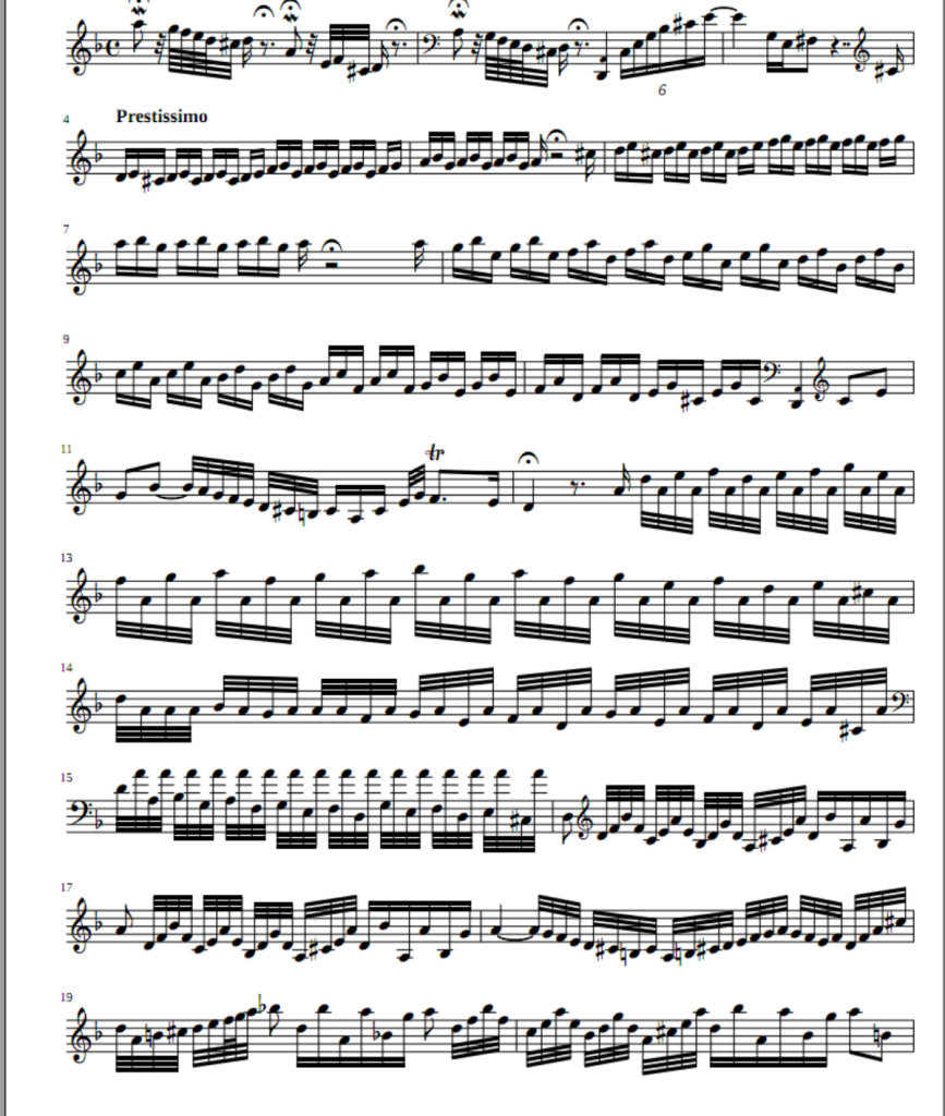 d小调托卡塔赋格曲 Toccata and Fugue in D Minor 圆号独奏谱  有试听  自动发货