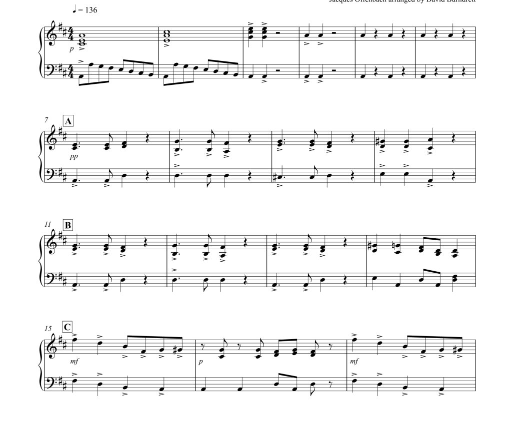 图片[2]-康康舞曲 大提琴二重奏+钢琴 大卫官方原版  分谱  有试听  自动发货