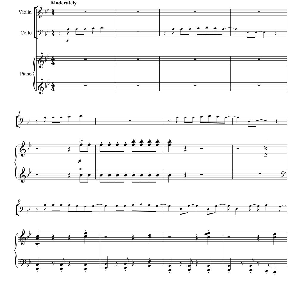 Rewrite The Stars 小提琴大提琴钢琴 The Piano Guys官方原版 总谱+分谱  有试听  自动发货