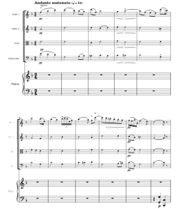 乡村骑士间奏曲 弦乐四重奏+钢琴 塞萨尔官方原版 总谱+分谱  有试听  自动发货-云音圈