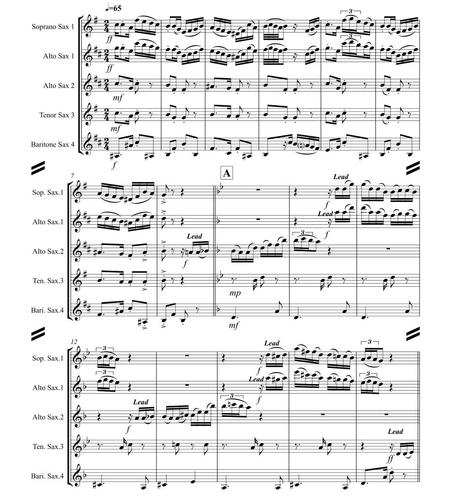 探戈舞曲 El Choclo 萨克斯四重奏（SATB或AATB） 阿贝林官方原版  总谱+分谱  有试听