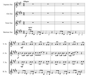 红猫 萨克斯四重奏（SATB） 奥尔萨官方原版 总谱+分谱  有试听-云音圈