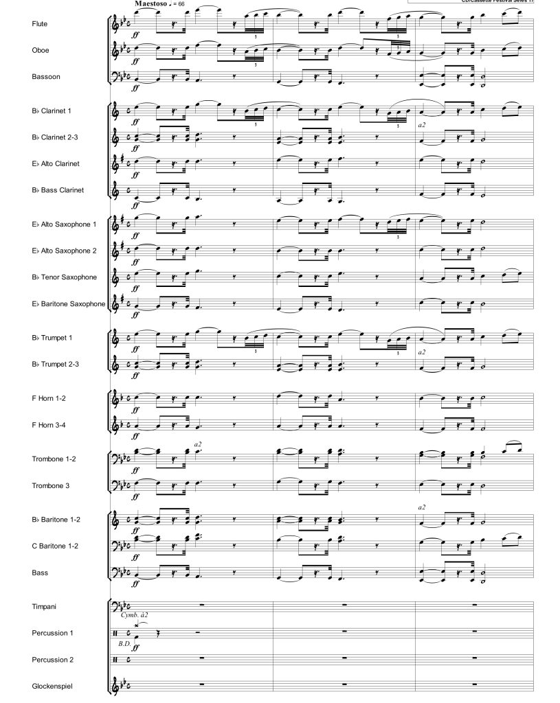 Concerto D'amore 爱的协奏曲 交响管乐队合奏 总谱+分谱  有试听