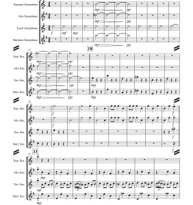骷髅之舞 SATB 萨克斯四重奏 肯尼斯官方原版 总谱+分谱  有试听-云音圈